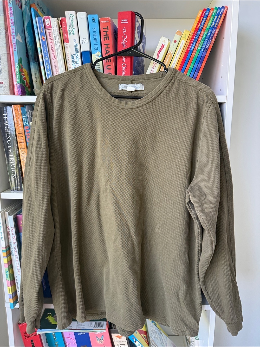 Oiuterknown long sleeve shirt organic cotton